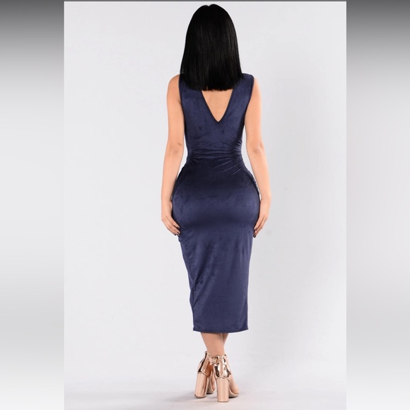 FASHION NOVA DRESS-NAVY - Picture 3 of 3